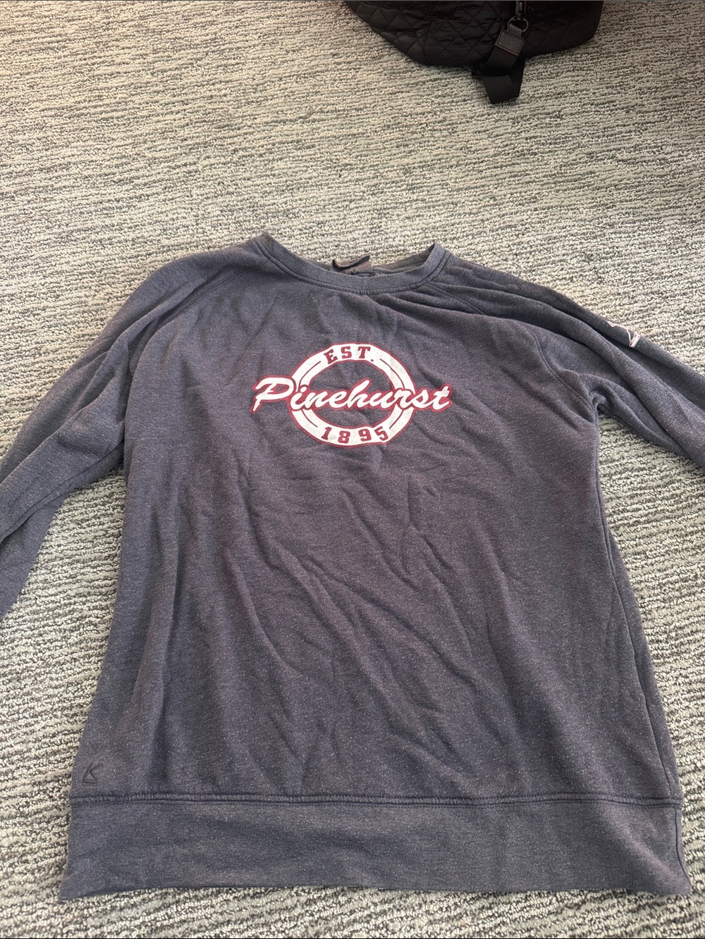 Crewneck Sweater - Navy with White & Red Logo